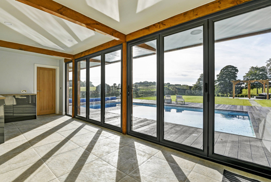 doma architects pool house sicklinghall interior photo